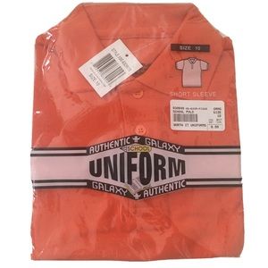 Orange Short Sleeve Polo Size 10